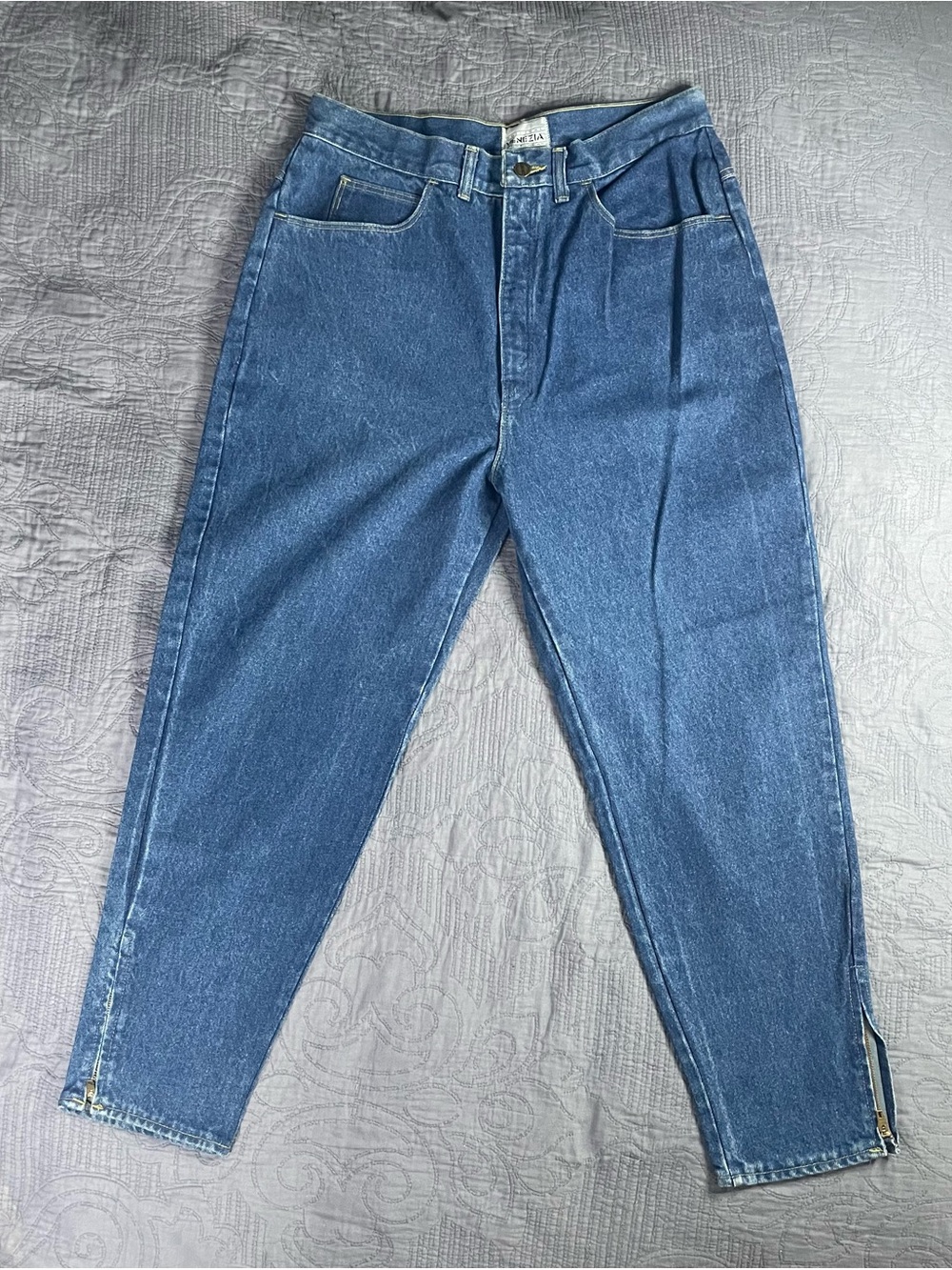 Vintage Venezia Jeans Zip Ankle Tapered Leg Size: 18